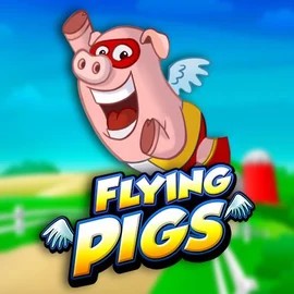 Flying Pigs slot logo by Play’n GO at Robocat Casino