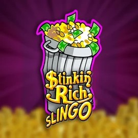 Stinkin Rich Slingo logo by Slingo at Robocat Casino